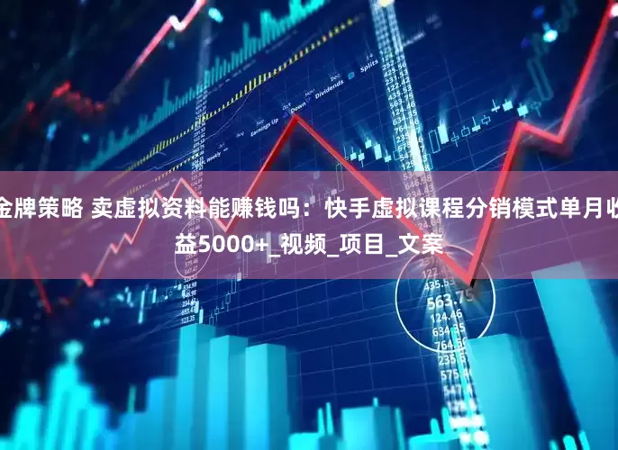 金牌策略 卖虚拟资料能赚钱吗：快手虚拟课程分销模式单月收益5000+_视频_项目_文案